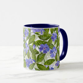 Taza Patrón de días soleados de periwinkle
