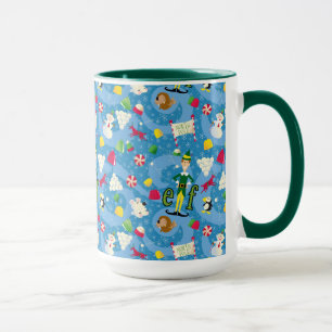 Taza Patrón de dibujos animados de Buddy el Elfo