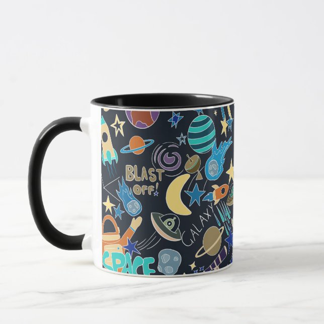 Taza Patrón de dibujos y modelos de dibujos (Izquierda)