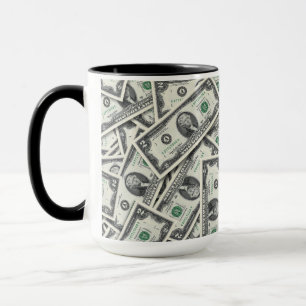 Taza Patrón de dinero de billete de $2