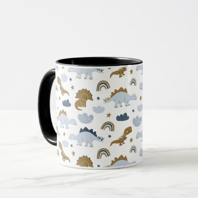 Taza Patrón de dinosaurio arco iris (Anverso izquierdo)