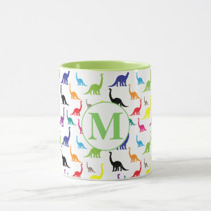 Taza Patrón de dinosaurio lindo