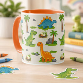 Taza Patrón de dinosaurio lindo para niños