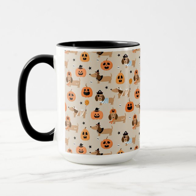 Taza Patrón de disfraces de Halloween (Izquierda)