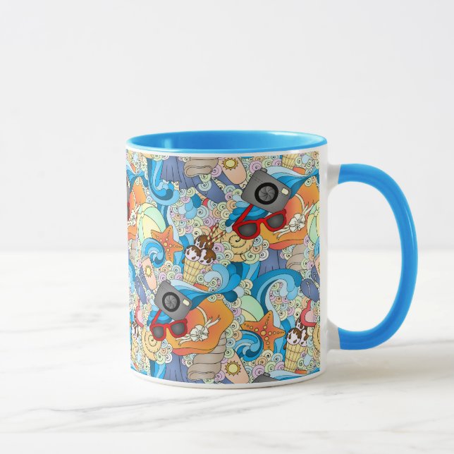 Taza Patrón de diversión de verano (Derecha)