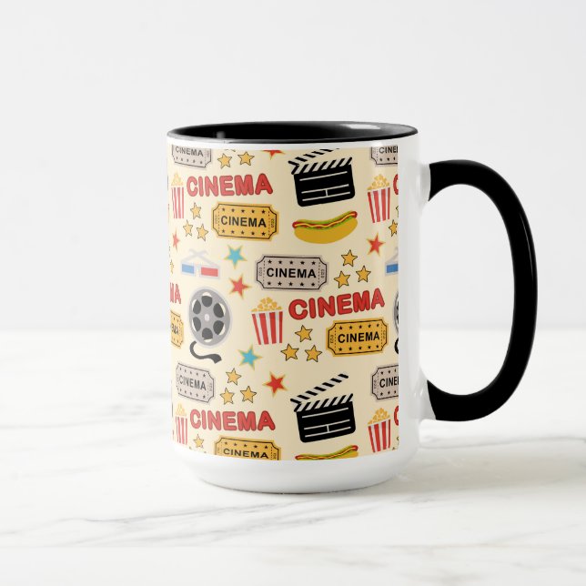 Taza Patrón de diversión del cine (Derecha)