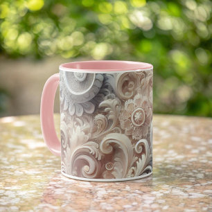 Taza Patrón de encaje de degradado elegante