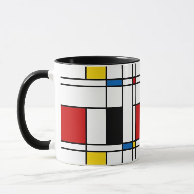 Taza Patrón De Estijl (Izquierda)