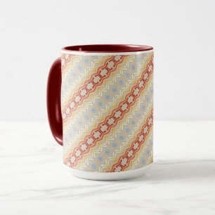 Taza Patrón de estilo étnico bohemio.