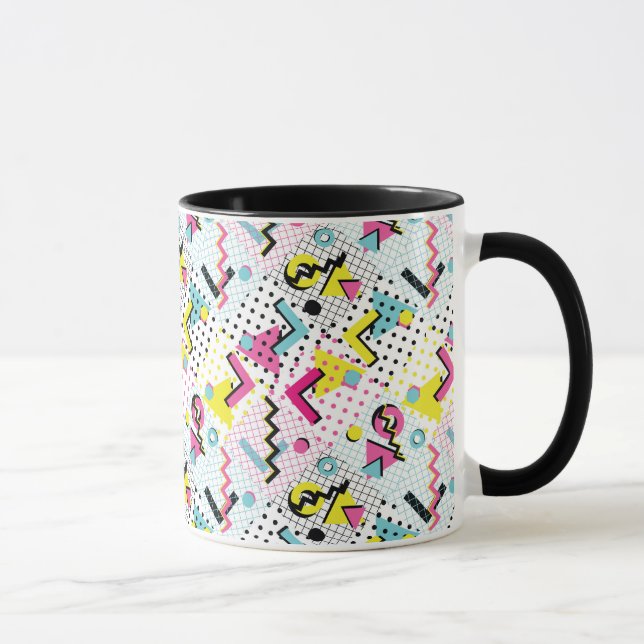Taza Patrón de estilo Memphis posmoderno (Derecha)