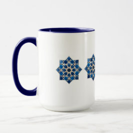 Taza Patrón de estrella geométrica islámica marroquí ac