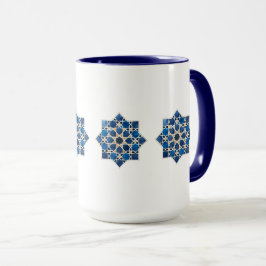 Taza Patrón de estrella geométrica islámica marroquí ac
