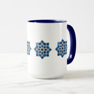 Taza Patrón de estrella geométrica islámica marroquí ac