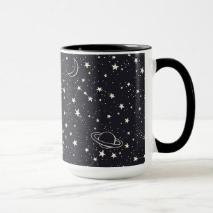 Taza Patrón de estrellas y planetas