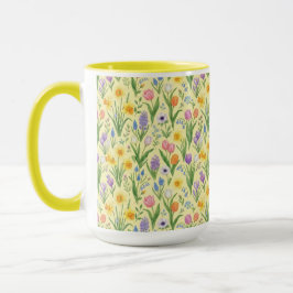 Taza Patrón de explosión de floración primaveral