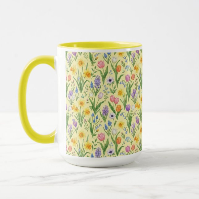 Taza Patrón de explosión de floración primaveral (Izquierda)