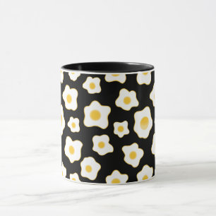 Taza Patrón de flor de huevos fritos