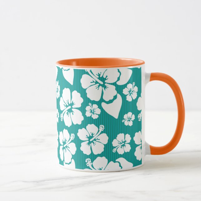 Taza Patrón de flor hawaiano Hibiscus (Derecha)