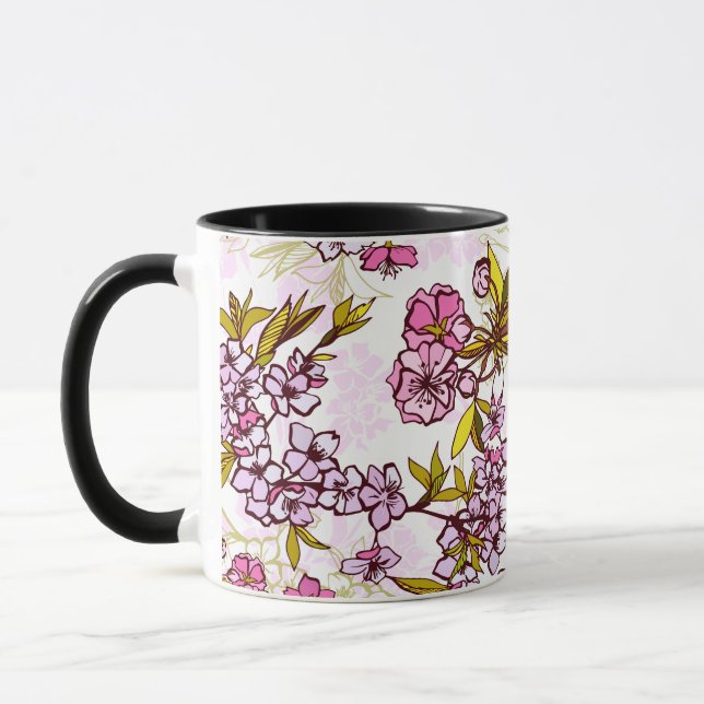 Taza Patrón de florecimiento del cerezo  (Izquierda)