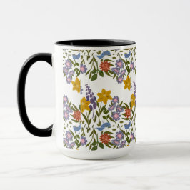 Taza Patrón de flores