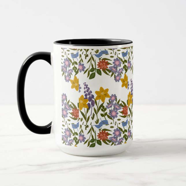 Taza Patrón de flores (Izquierda)