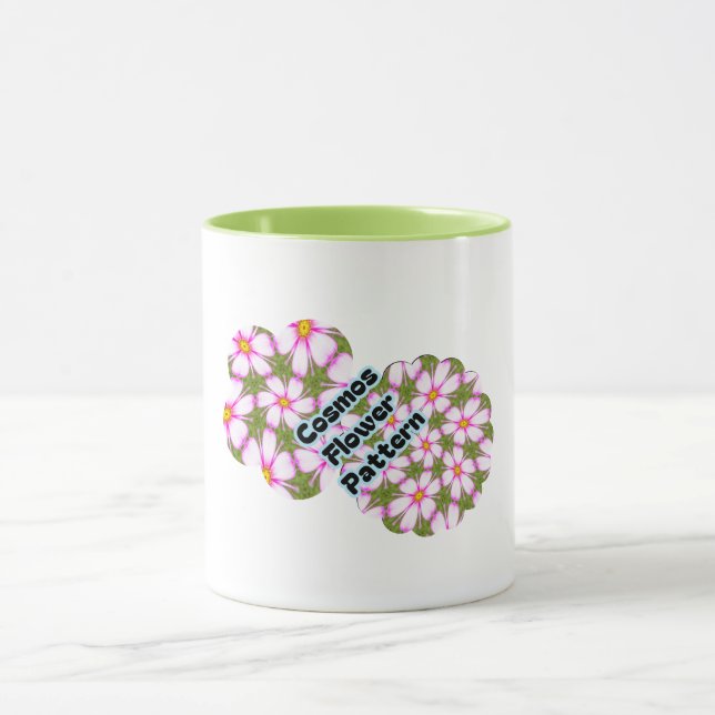 Taza Patrón de flores de cosmos (Centro)