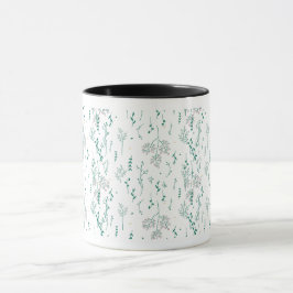 Taza Patrón de flores silvestres