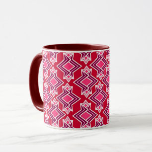 Taza Patrón de fondo Art Deco, vino de Borgoña