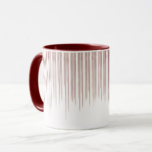 Taza Patrón de franja de café con estilo marrón
