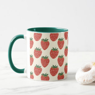 Taza Patrón de fresa