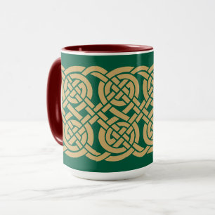Taza Patrón de friso de nudos celtas