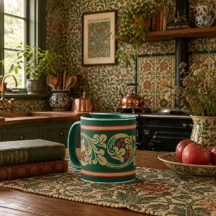 Taza Patrón de friso de parra de estilo medieval