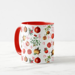 Taza Patrón de fruta mediterráneo granado