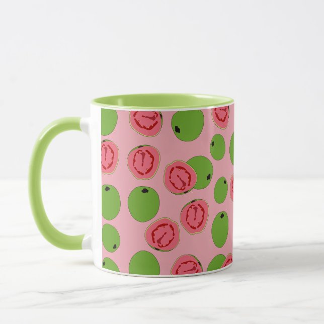 Taza Patrón de frutas de guayaba (Izquierda)