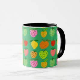Taza Patrón de frutas tazón de café gigante