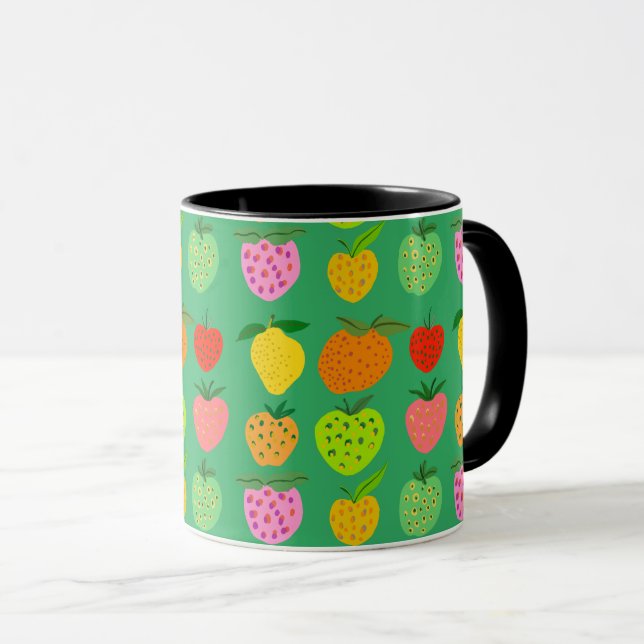 Taza Patrón de frutas tazón de café gigante (Anverso derecho)