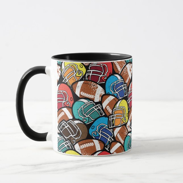 Taza Patrón de fútbol americano (Izquierda)