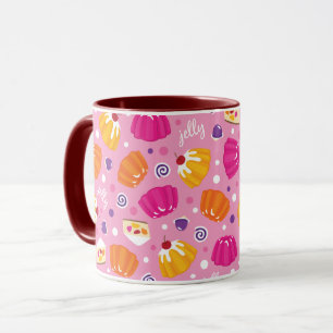 Taza Patrón de gelatina dulce