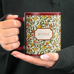 Taza Patrón de granada de William Morris Lemons
