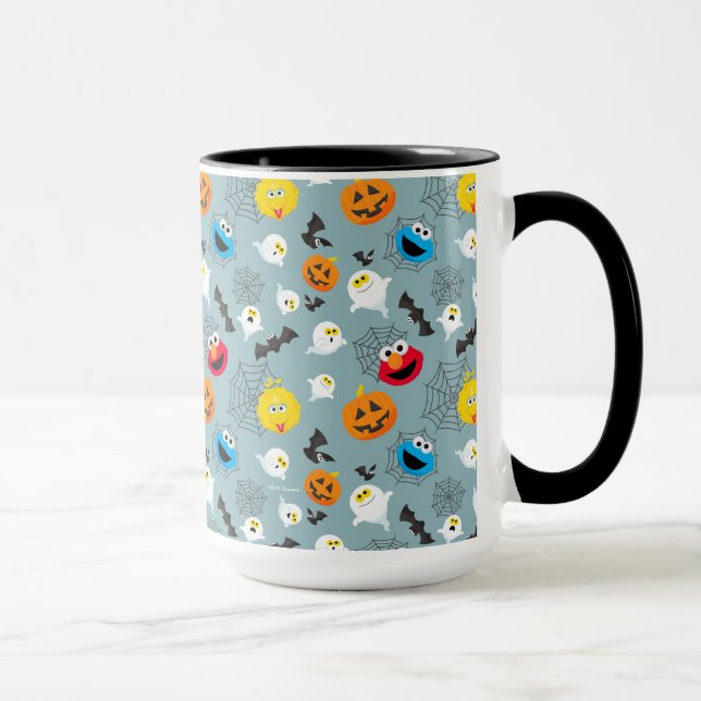 Taza Patrón de Halloween de Plaza Sésamo (Derecha)