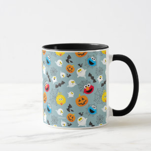 Taza Patrón de Halloween de Plaza Sésamo