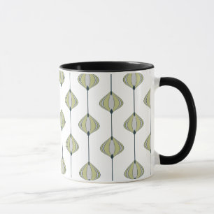 Taza Patrón de hojas