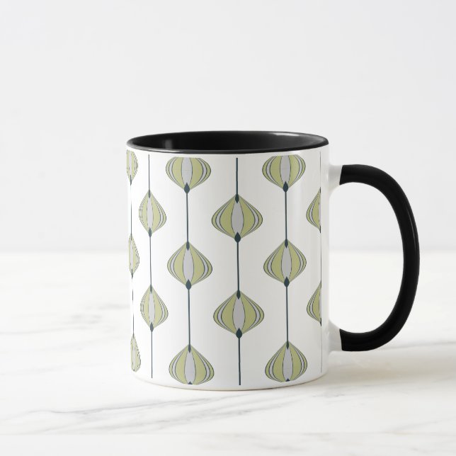 Taza Patrón de hojas (Derecha)