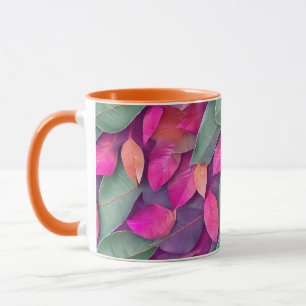 Taza Patrón de hojas asombrosas