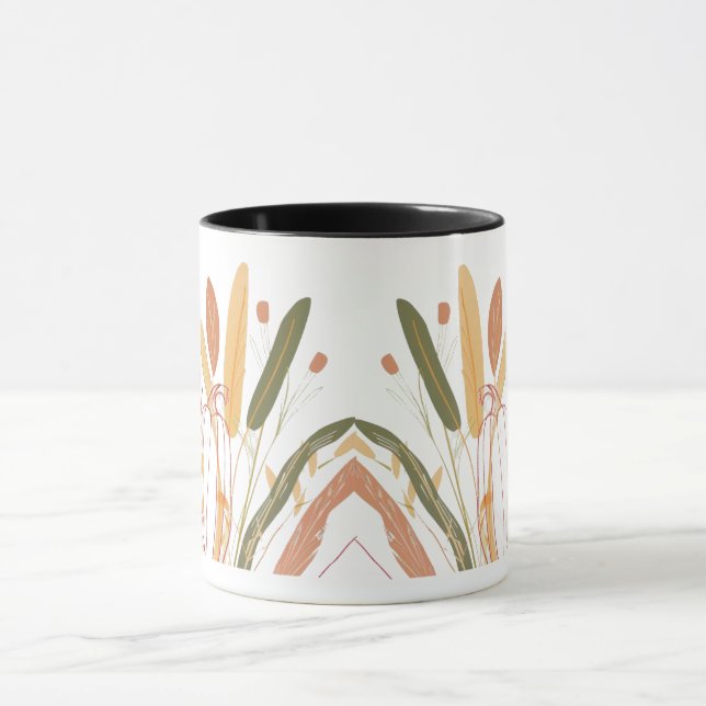 Taza Patrón de hojas otoñales (Centro)