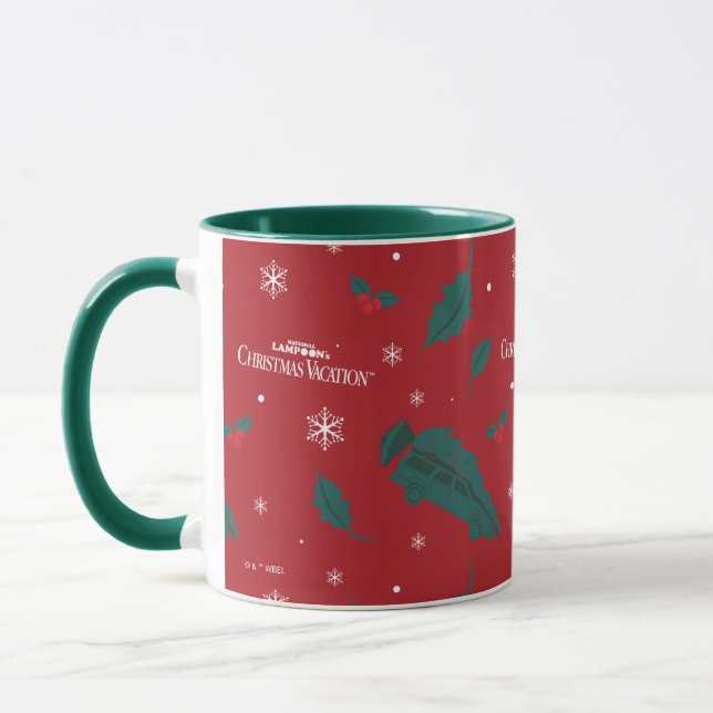 Taza Patrón de huelguista de vacaciones para navidades (Izquierda)
