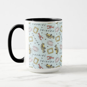 Taza Patrón de iconos de acuarela FRIENDS™