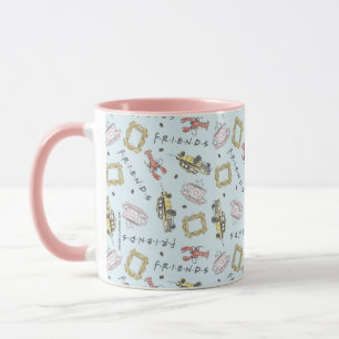 Taza Patrón de iconos de acuarela FRIENDS™