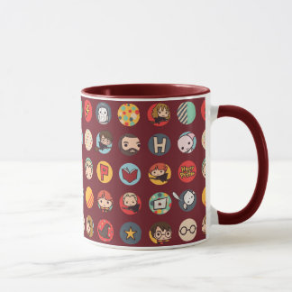 Taza Patrón de iconos Personalizado de Harry Potter