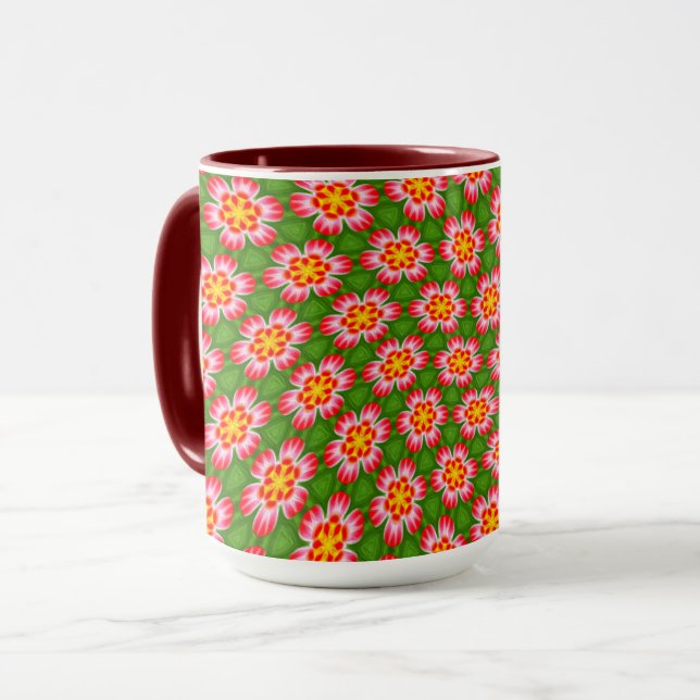 Taza Patrón de ilimidades rojas (Anverso izquierdo)